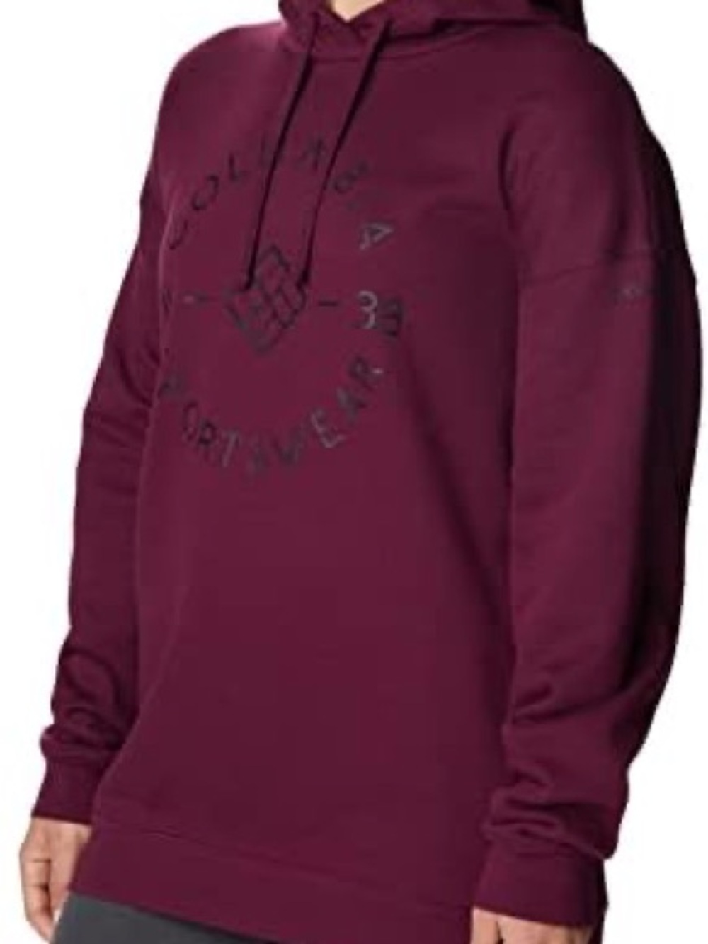 Maroon Pullover Hoodie Sweatshirt